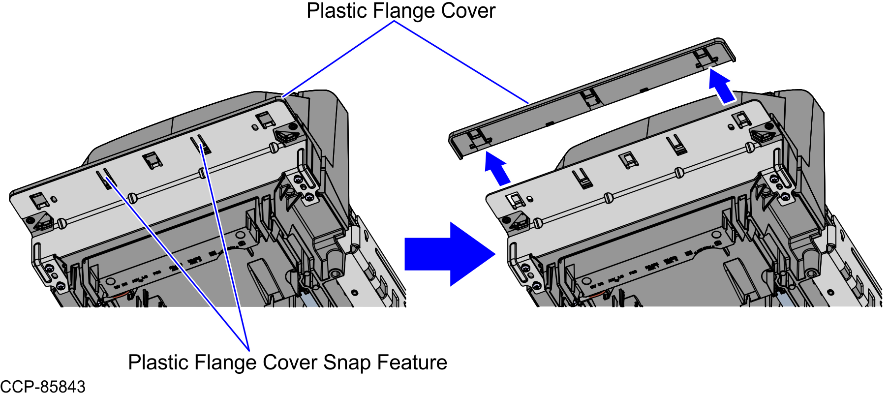 nercariページ Installing the Shroud on the NCR Voyix 7896 Scanner/Scale